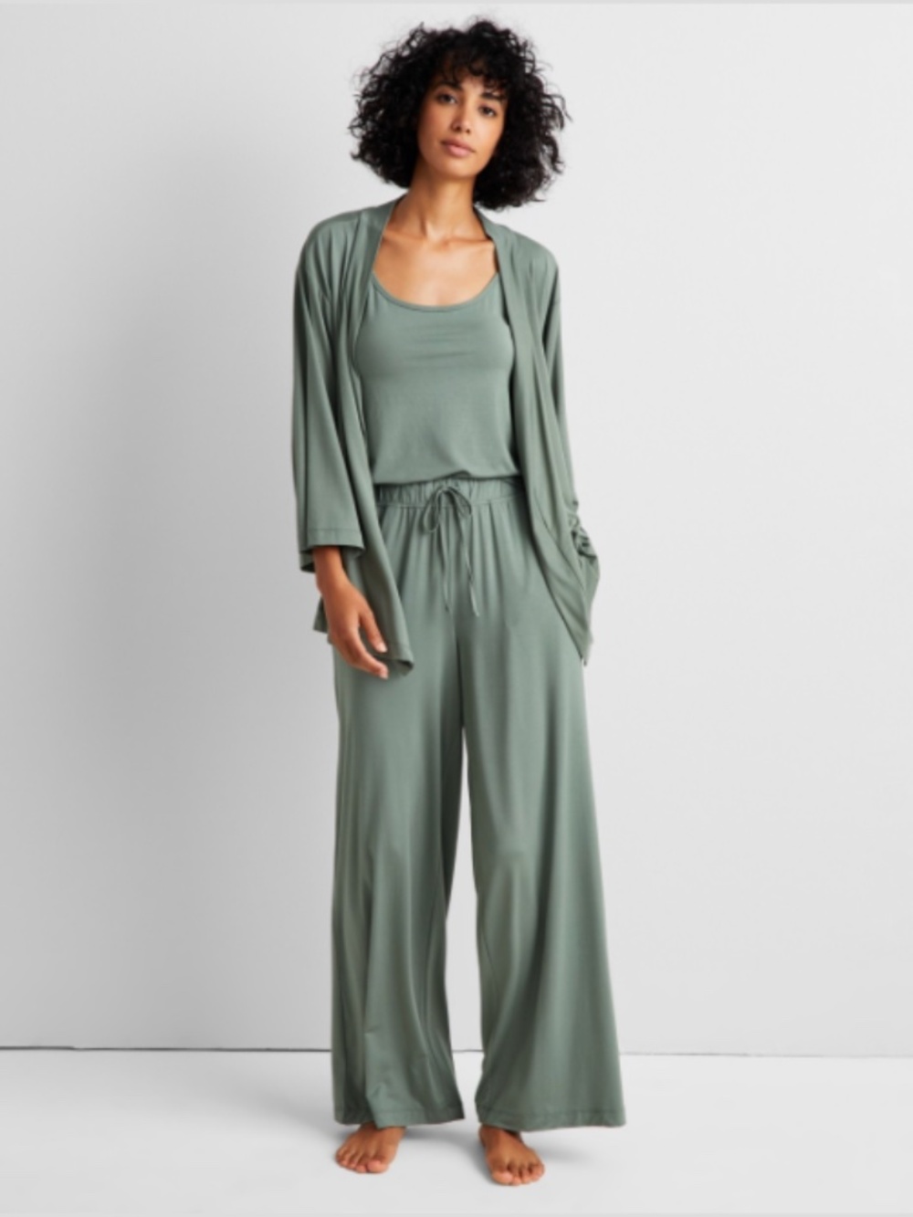 State of Day Women's 2-Piece. Fluid-KnitTop and Pants Pajama Set